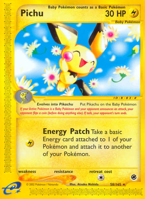 Pichu (58/165) [Expedition: Base Set] | Enigma On Main