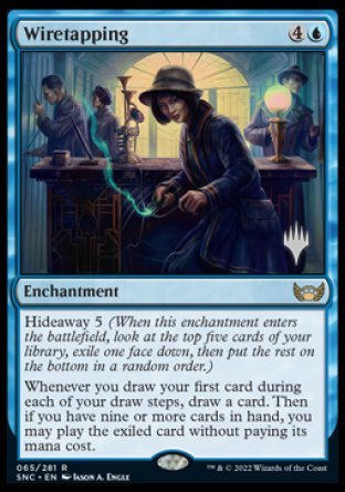 Wiretapping (Promo Pack) [Streets of New Capenna Promos] | Enigma On Main