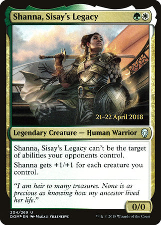 Shanna, Sisay's Legacy [Dominaria Promos] | Enigma On Main