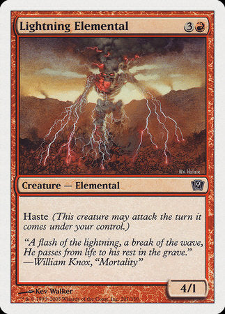 Lightning Elemental [Ninth Edition] | Enigma On Main