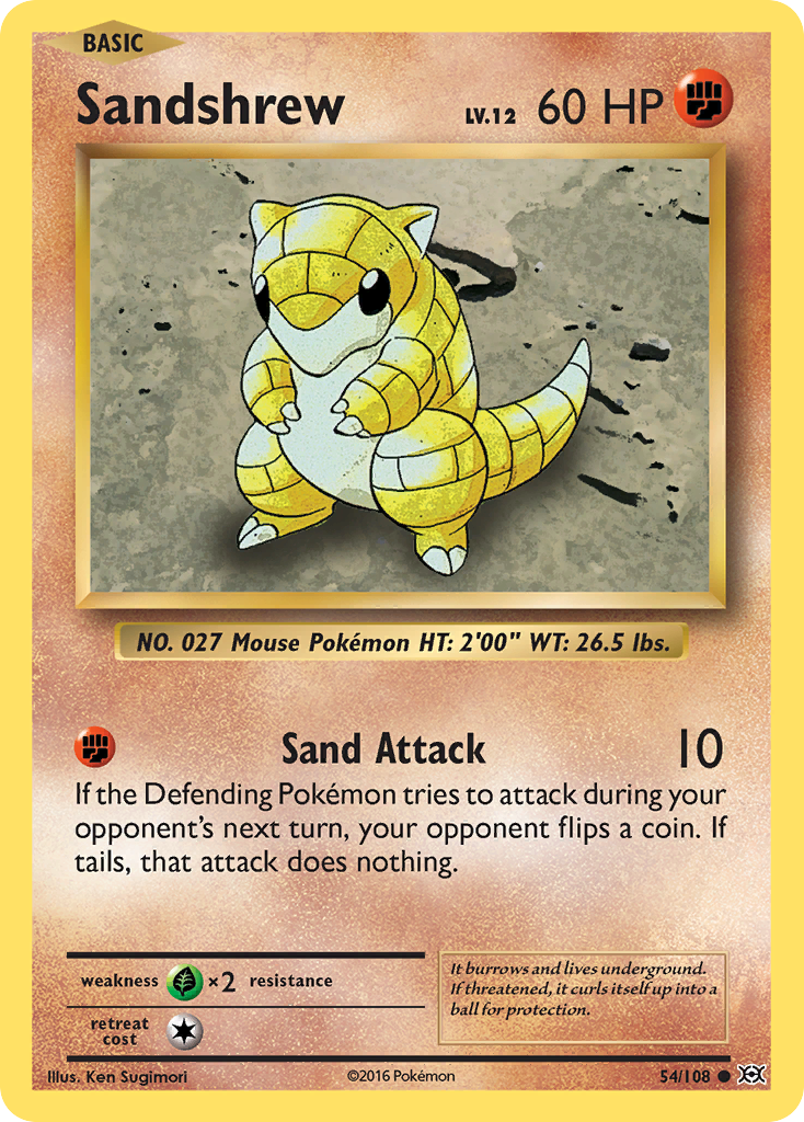 Sandshrew (54/108) [XY: Evolutions] | Enigma On Main