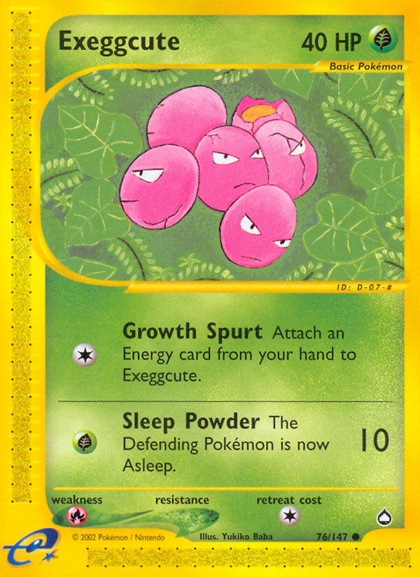 Exeggcute (76/147) [Aquapolis] | Enigma On Main