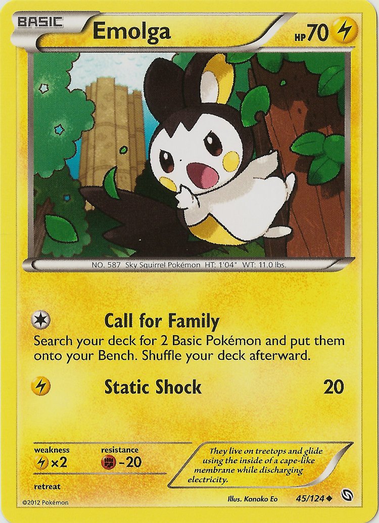 Emolga (45/124) [Black & White: Dragons Exalted] | Enigma On Main