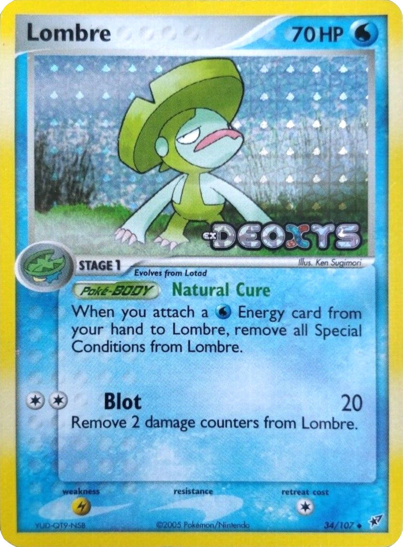 Lombre (34/107) (Stamped) [EX: Deoxys] | Enigma On Main