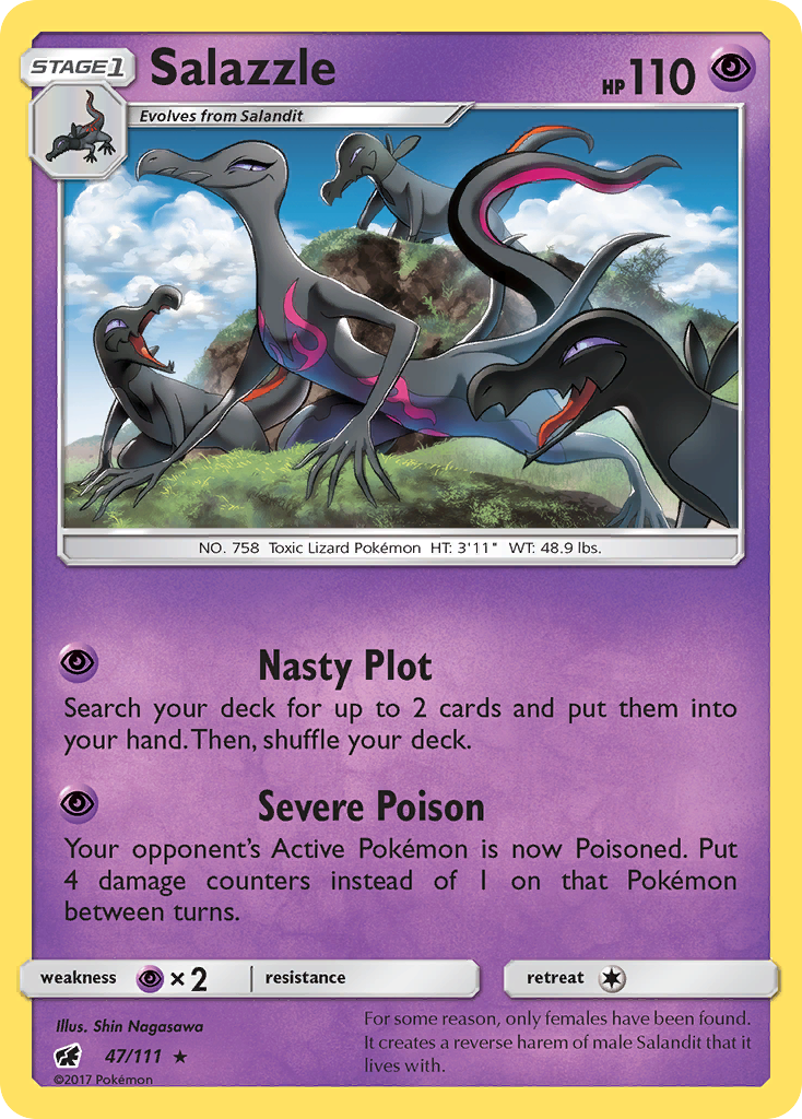 Salazzle (47/111) [Sun & Moon: Crimson Invasion] | Enigma On Main