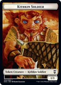 Kithkin Soldier // Pegasus Double-sided Token [Kaldheim Commander Tokens] | Enigma On Main