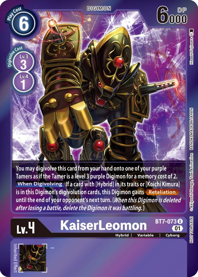 KaiserLeomon [BT7-073] (Event Pack 3) [Next Adventure Promos] | Enigma On Main