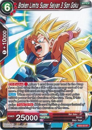 Broken Limits Super Saiyan 3 Son Goku (Starter Deck - The Extreme Evolution) [SD2-02] | Enigma On Main