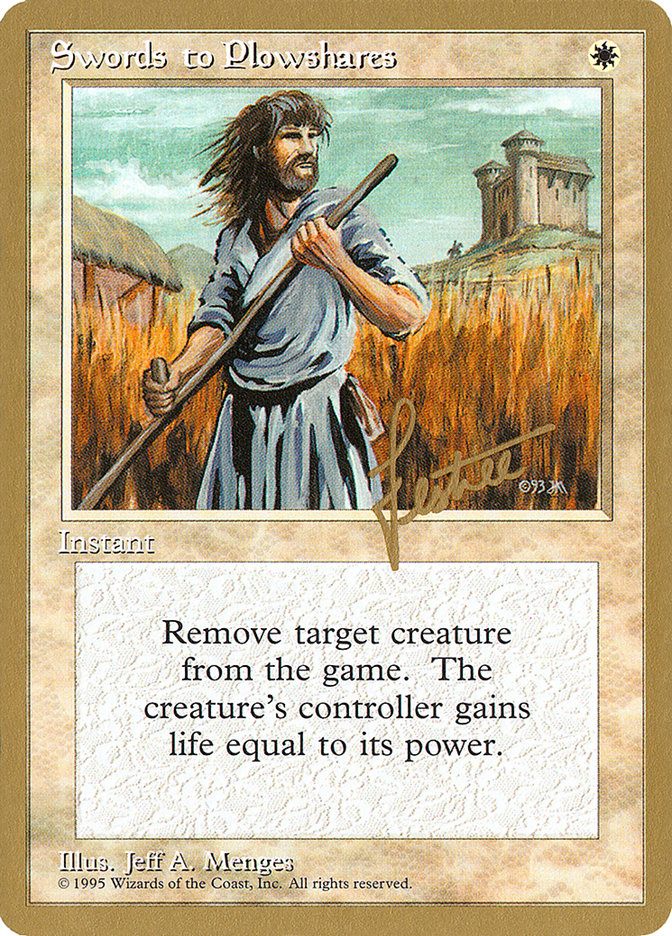 Swords to Plowshares (Bertrand Lestree) [Pro Tour Collector Set] | Enigma On Main