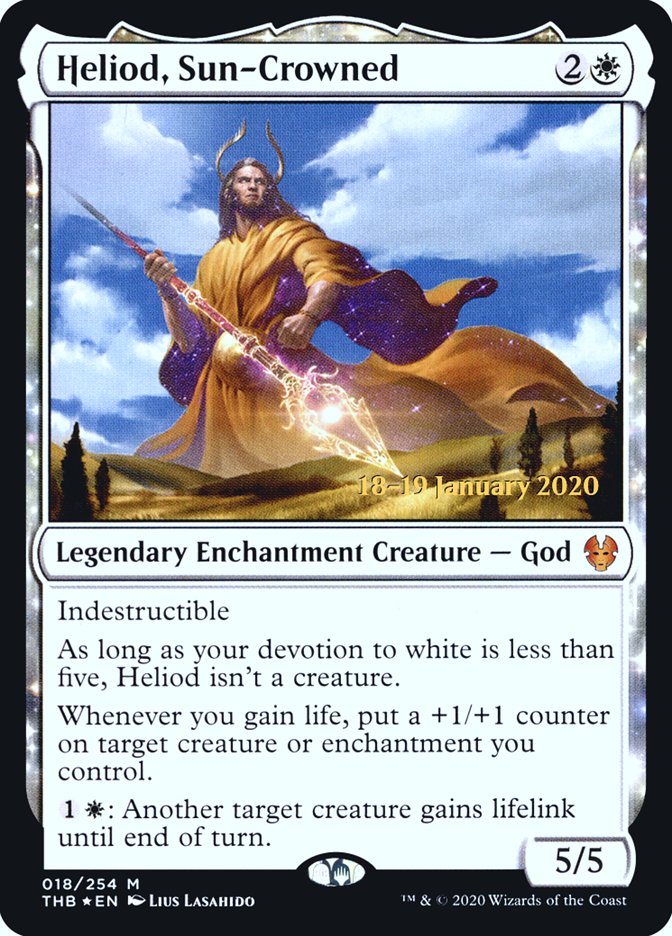 Heliod, Sun-Crowned [Theros Beyond Death Prerelease Promos] | Enigma On Main