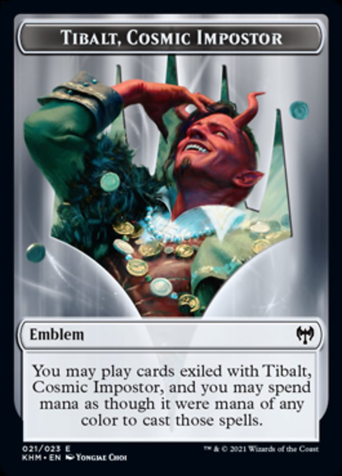 Emblem - Tibalt, Cosmic Impostor [Kaldheim] | Enigma On Main