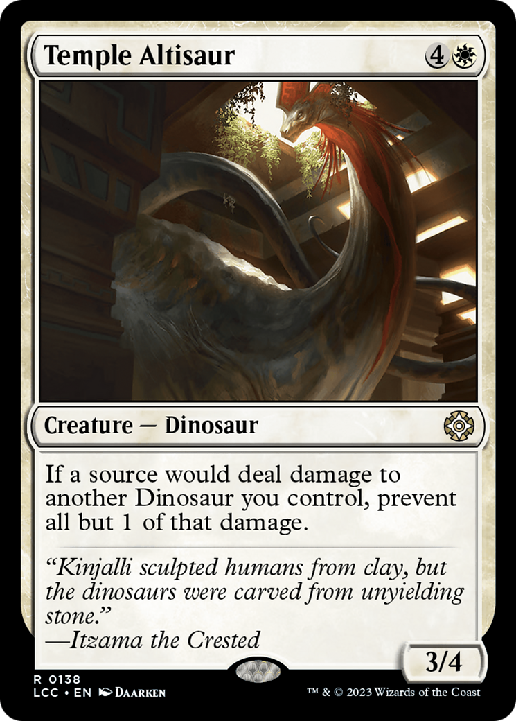 Temple Altisaur [The Lost Caverns of Ixalan Commander] | Enigma On Main