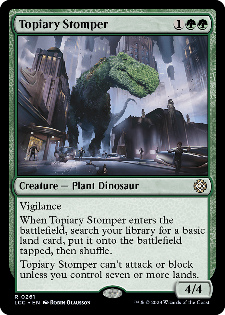 Topiary Stomper [The Lost Caverns of Ixalan Commander] | Enigma On Main