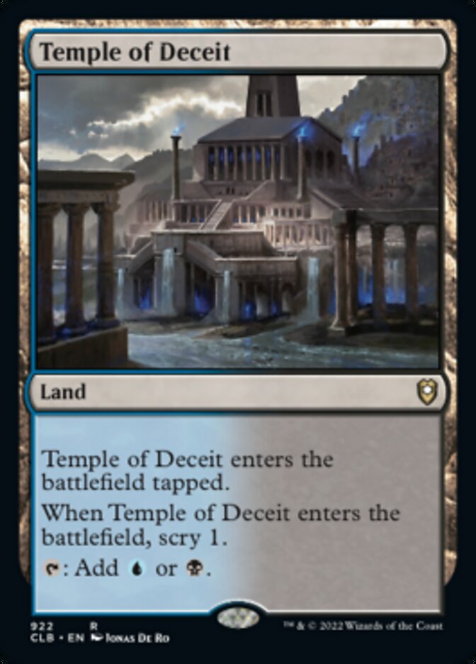 Temple of Deceit [Commander Legends: Battle for Baldur's Gate] | Enigma On Main