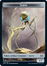 Servo // Soldier Double-sided Token [Double Masters Tokens] | Enigma On Main