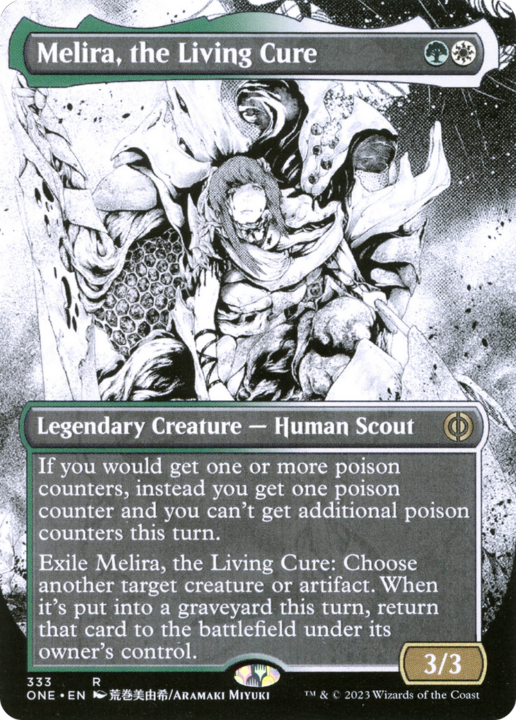 Melira, the Living Cure (Borderless Manga) [Phyrexia: All Will Be One] | Enigma On Main