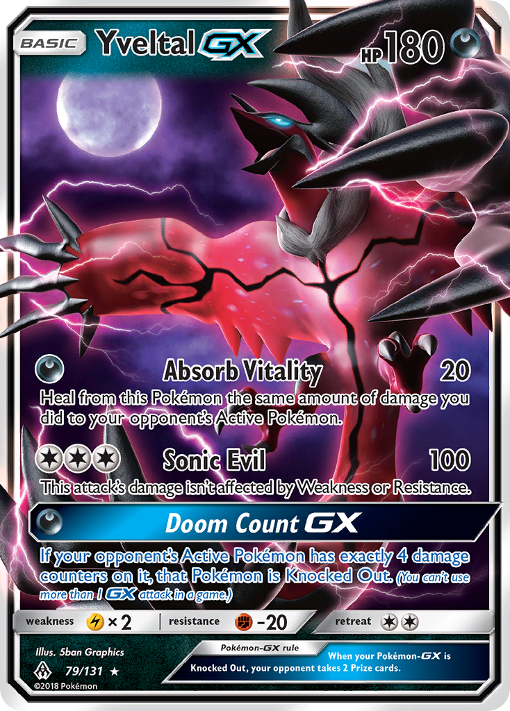 Yveltal GX (79/131) [Sun & Moon: Forbidden Light] | Enigma On Main