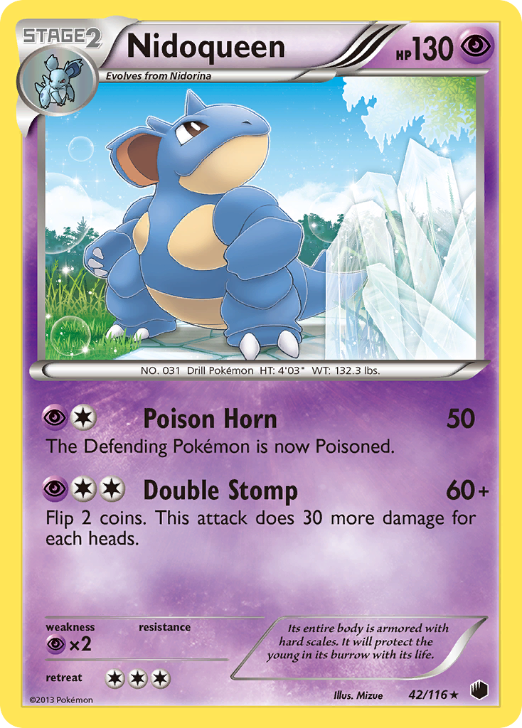 Nidoqueen (42/116) [Black & White: Plasma Freeze] | Enigma On Main