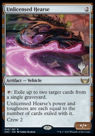 Unlicensed Hearse (Promo Pack) [Streets of New Capenna Promos] | Enigma On Main