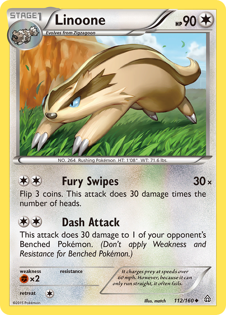 Linoone (112/160) [XY: Primal Clash] | Enigma On Main