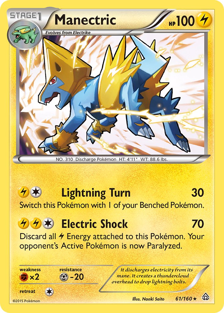 Manectric (61/160) (Theme Deck Exclusive) [XY: Primal Clash] | Enigma On Main