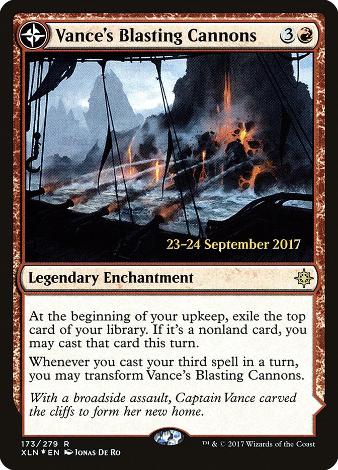 Vance's Blasting Cannons // Spitfire Bastion  [Ixalan Prerelease Promos] | Enigma On Main