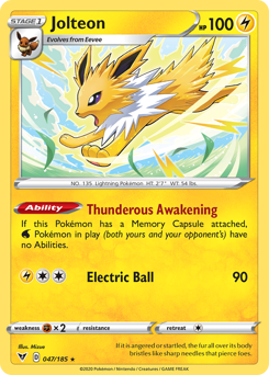 Jolteon (047/185) [Sword & Shield: Vivid Voltage] | Enigma On Main