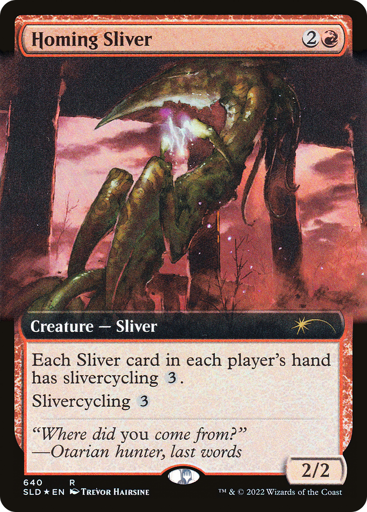 Homing Sliver (Extended Art) [Secret Lair Drop Promos] | Enigma On Main