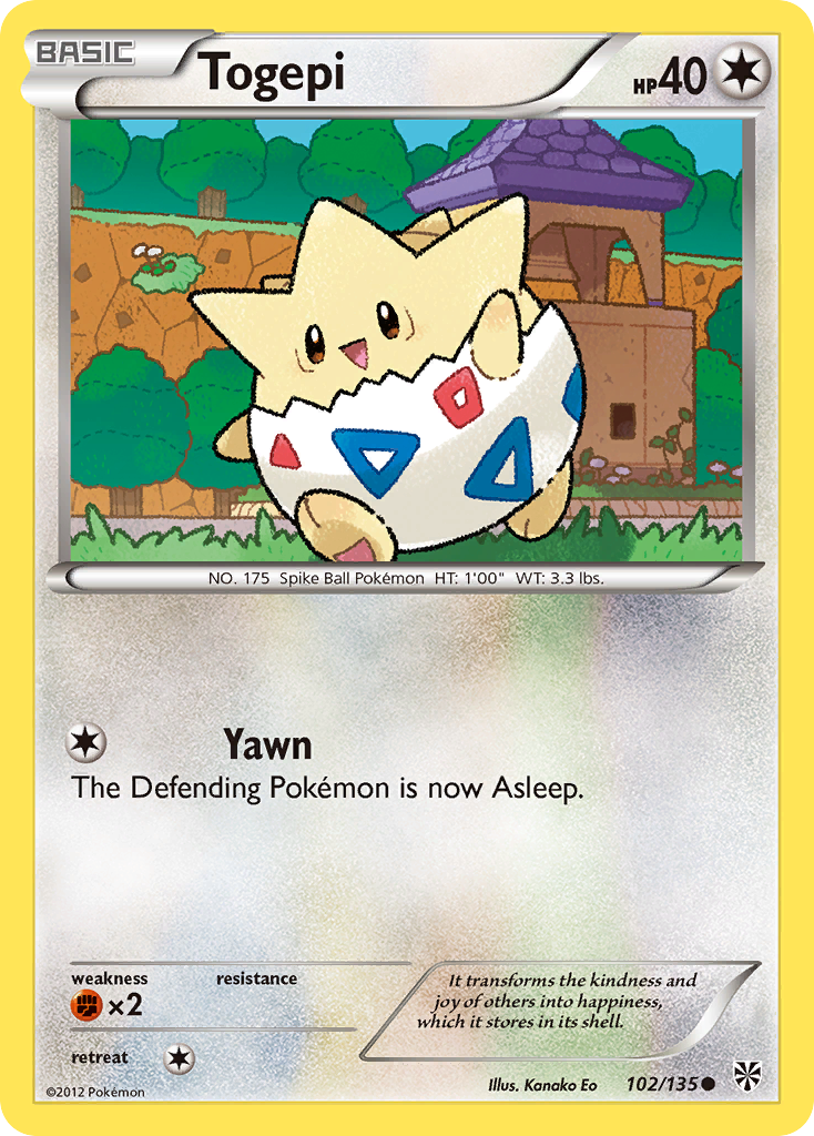 Togepi (102/135) [Black & White: Plasma Storm] | Enigma On Main