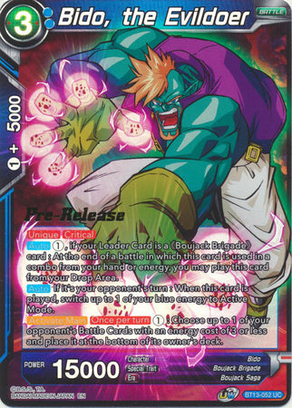 Bido, the Evildoer (BT13-052) [Supreme Rivalry Prerelease Promos] | Enigma On Main