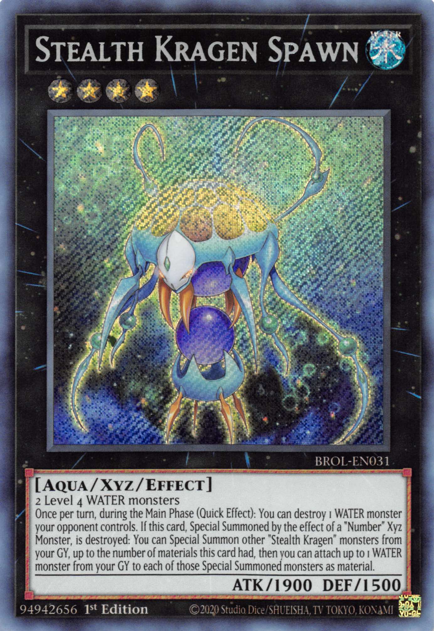 Stealth Kragen Spawn [BROL-EN031] Secret Rare | Enigma On Main