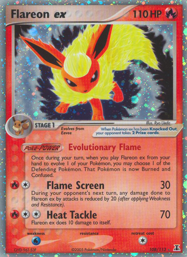 Flareon ex (108/113) [EX: Delta Species] | Enigma On Main