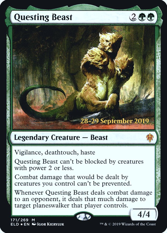 Questing Beast  [Throne of Eldraine Prerelease Promos] | Enigma On Main