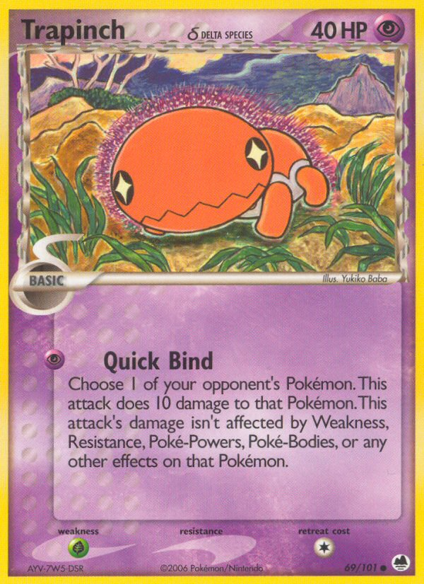 Trapinch (69/101) (Delta Species) [EX: Dragon Frontiers] | Enigma On Main
