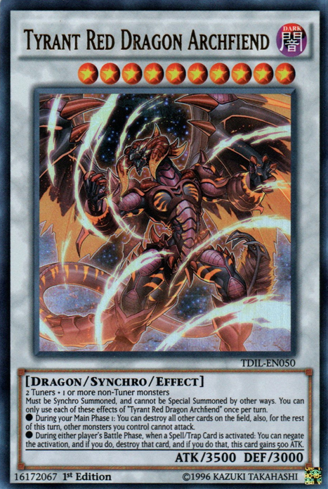 Tyrant Red Dragon Archfiend [TDIL-EN050] Ultra Rare | Enigma On Main