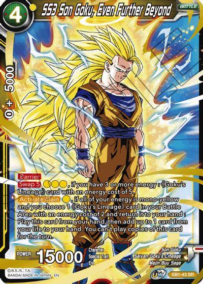 SS3 Son Goku, Even Further Beyond (EB1-043) [Battle Evolution Booster] | Enigma On Main