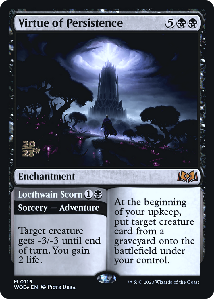 Virtue of Persistence // Locthwain Scorn [Wilds of Eldraine Prerelease Promos] | Enigma On Main