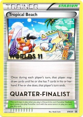 Tropical Beach (BW28) (Quarter Finalist) [Black & White: Black Star Promos] | Enigma On Main