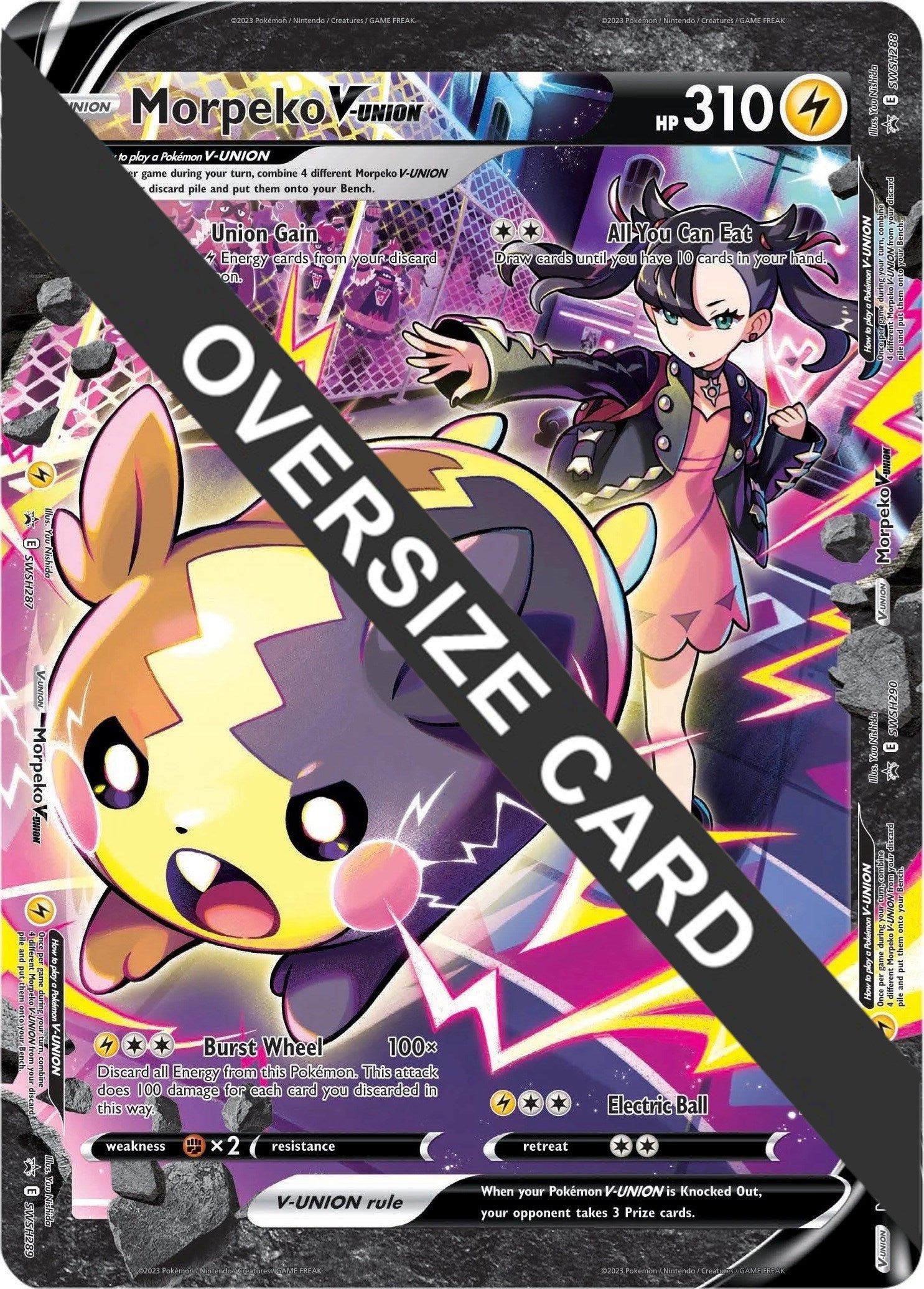 Morpeko V-UNION (SWSH287-290) (Jumbo Card) [Sword & Shield: Black Star Promos] | Enigma On Main