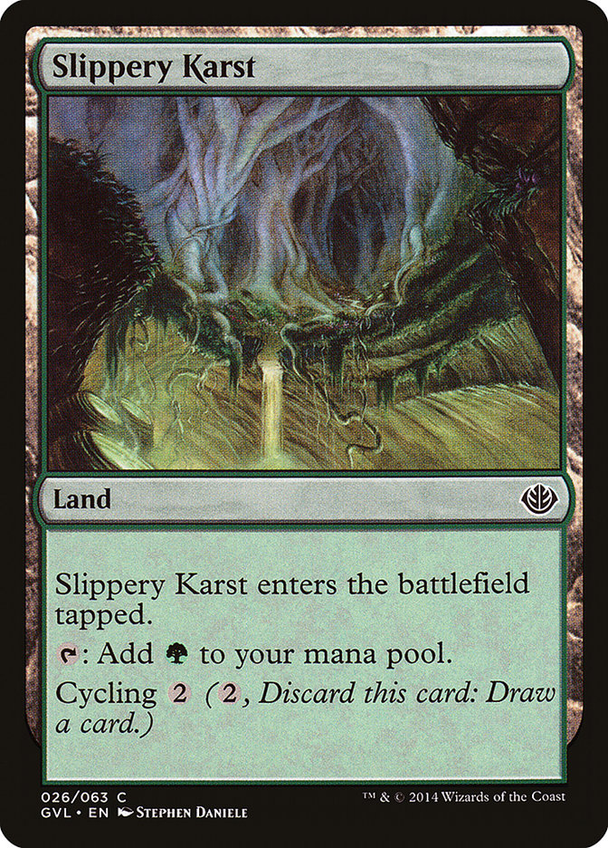 Slippery Karst (Garruk vs. Liliana) [Duel Decks Anthology] | Enigma On Main