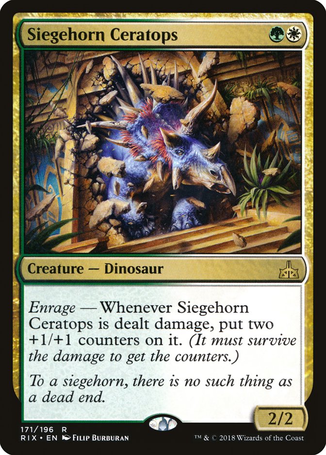 Siegehorn Ceratops [Rivals of Ixalan] | Enigma On Main