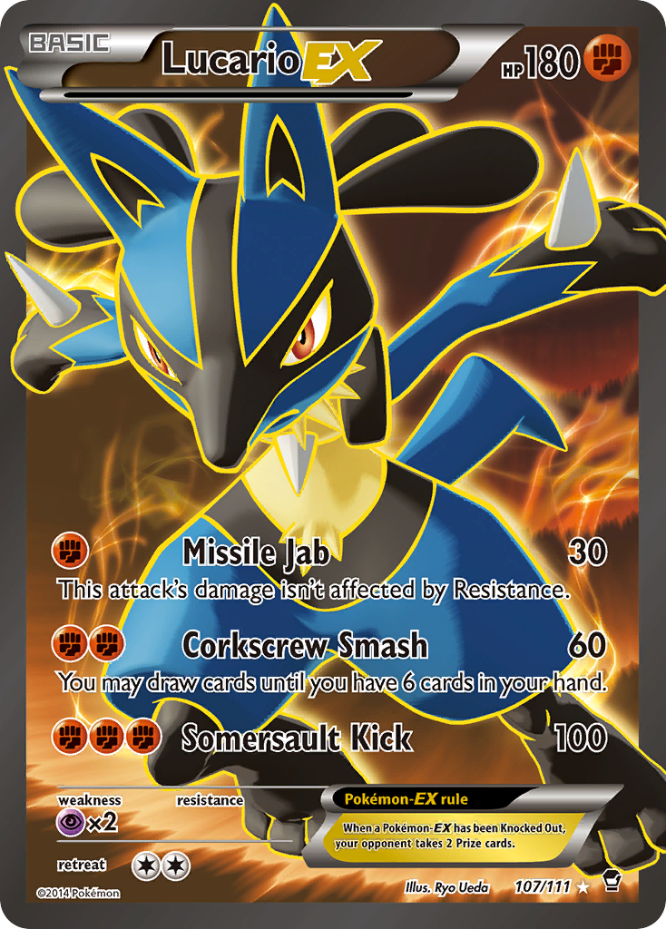 Lucario EX (107/111) [XY: Furious Fists] | Enigma On Main