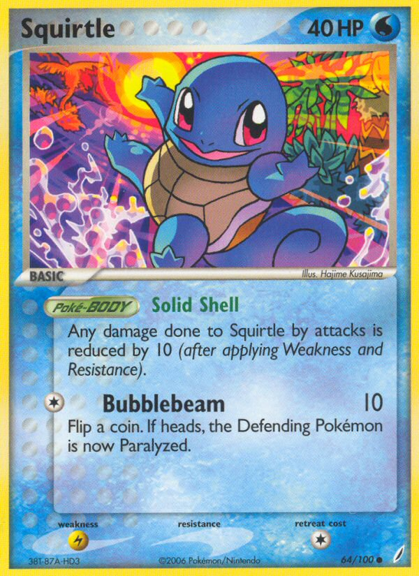 Squirtle (64/100) [EX: Crystal Guardians] | Enigma On Main