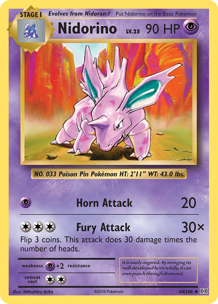 Nidorino (44/108) [XY: Evolutions] | Enigma On Main