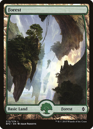 Forest (272) - Full Art [Battle for Zendikar] | Enigma On Main