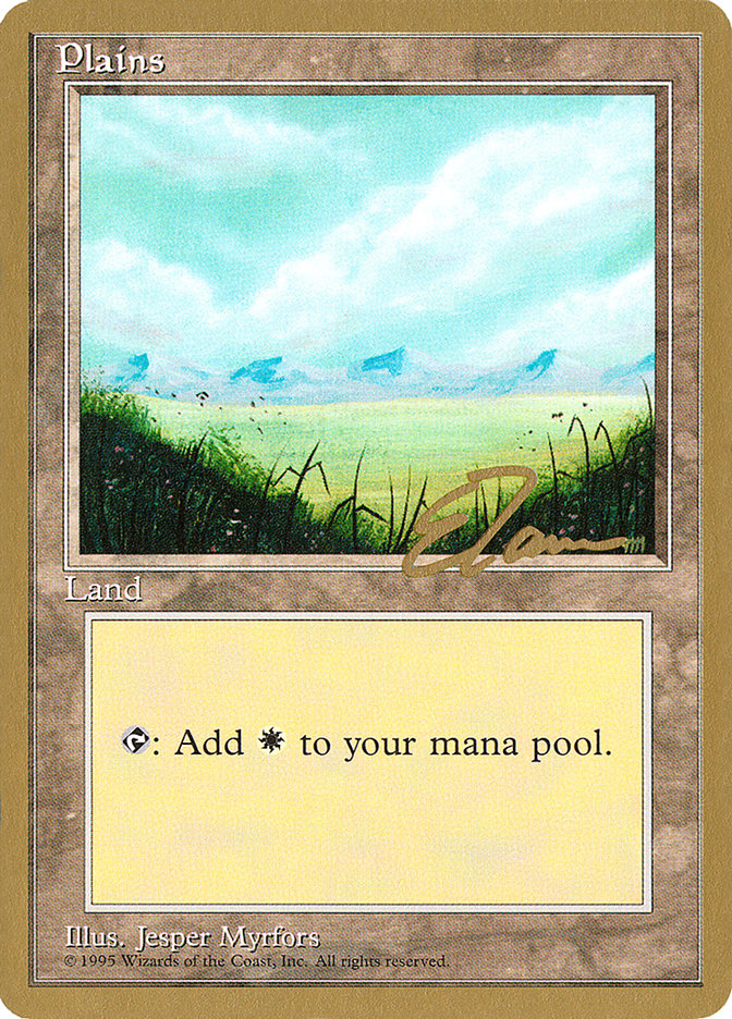 Plains (et366) (Eric Tam) [Pro Tour Collector Set] | Enigma On Main