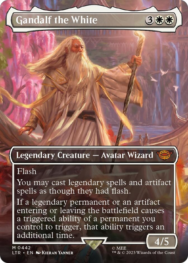 Gandalf the White (Borderless Alternate Art) [The Lord of the Rings: Tales of Middle-Earth] | Enigma On Main