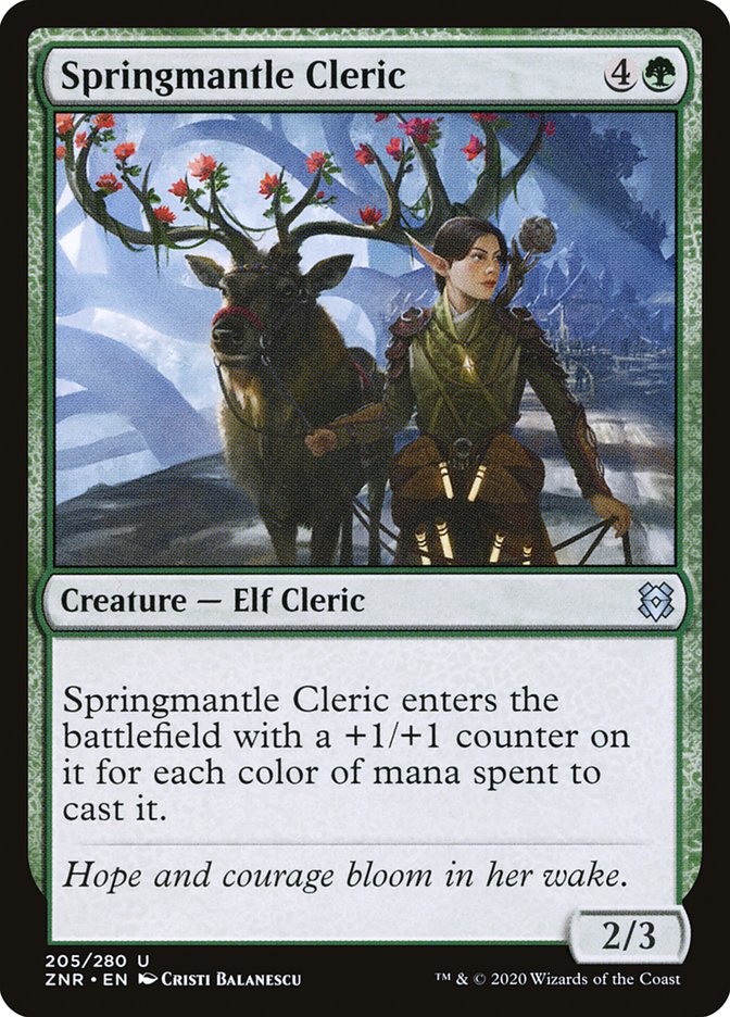 Springmantle Cleric [Zendikar Rising] | Enigma On Main