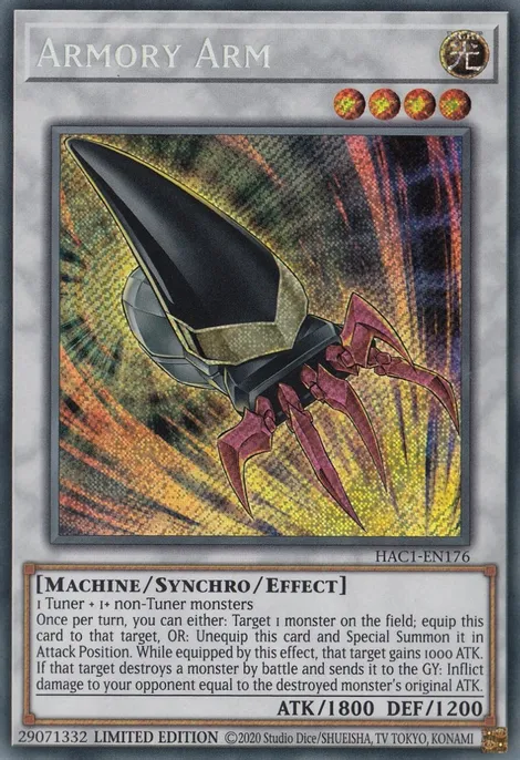 Armory Arm [HAC1-EN176] Secret Rare | Enigma On Main