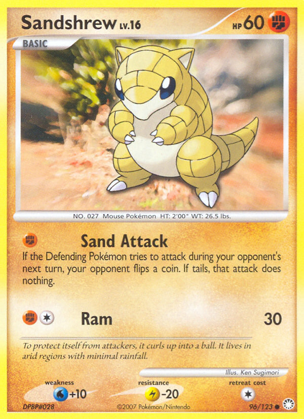 Sandshrew (96/123) [Diamond & Pearl: Mysterious Treasures] | Enigma On Main